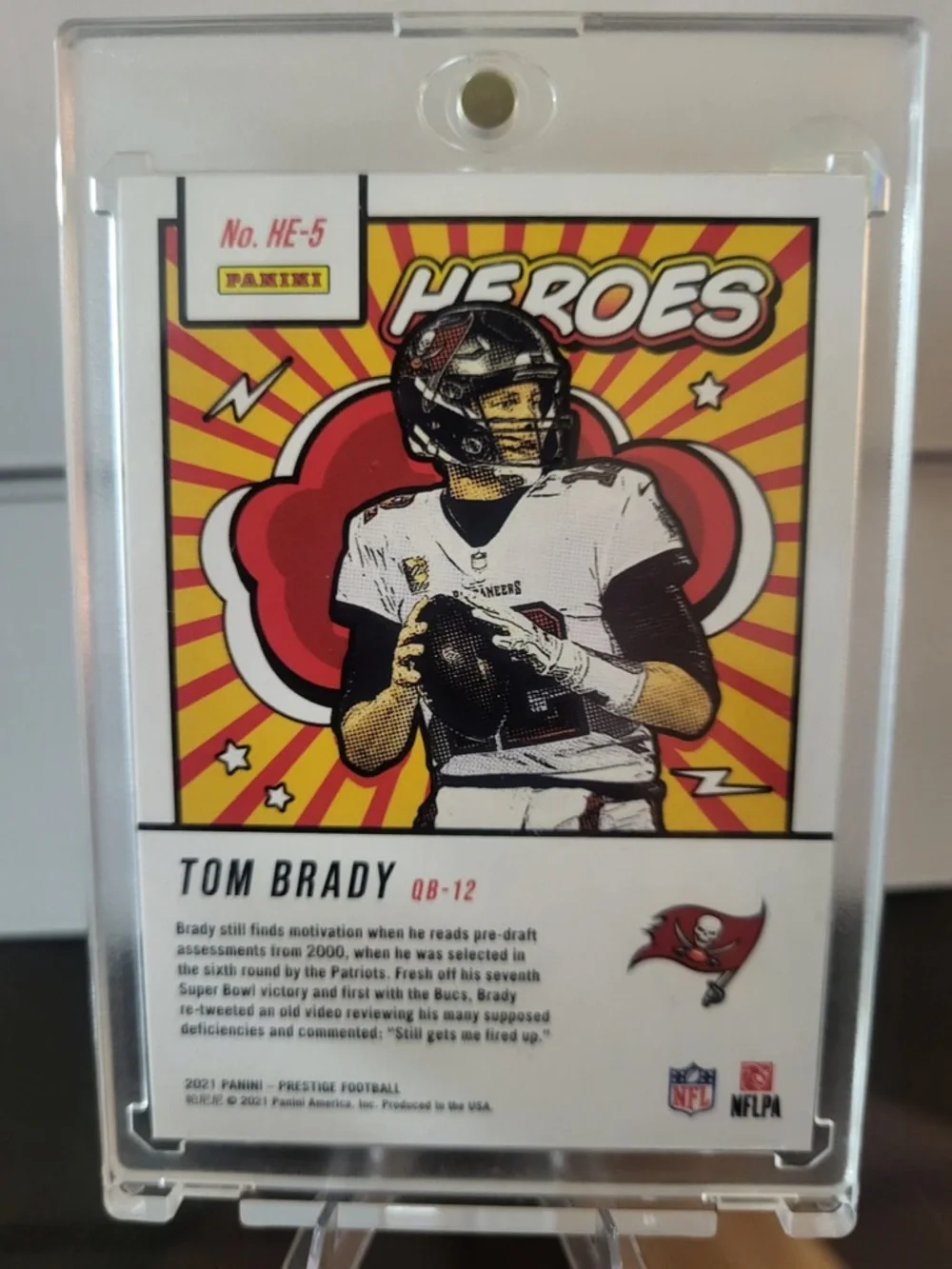 Panini Heroes Tom Brady - Red, Yellow, Black, White - Picture 2 of 2